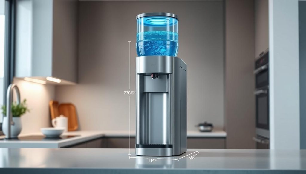Dimensi dispenser galon