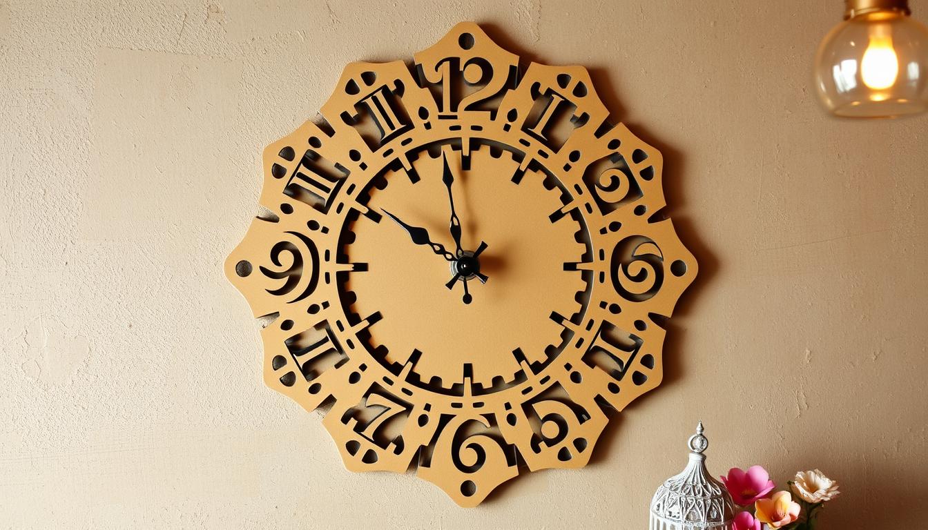 cara membuat jam dinding dari kardus