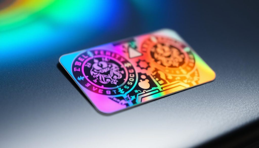 stiker hologram